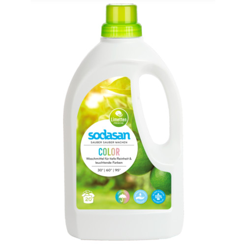 Гипоалергенное жидкое органическое средство для стирки Sodasan Color, 1.5 л